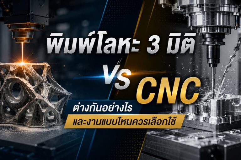พิมพ์โลหะ 3 มิติ vs CNC ต่างกันอย่างไร และงานแบบไหนควรเลือกใช้